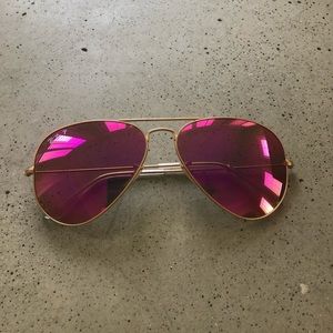 Pink Tinted Polarized Ray Ban Sunglasses